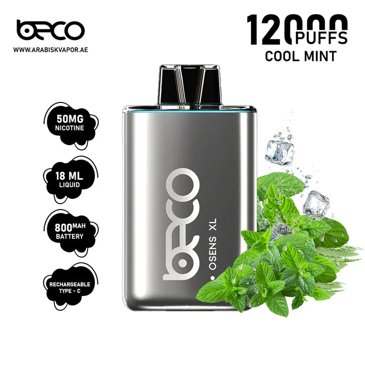 BECO-OSENS-XL-12000-PUFFS-50-MG-COOL-MINT-Beco-Dubai Vape King