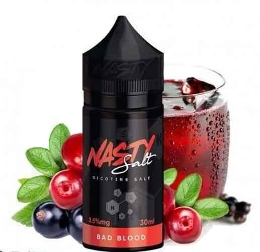 🎁 Bad Blood – Nasty Salt Nic E-Liquid – 30ml (35MG&50MG) (100% off)