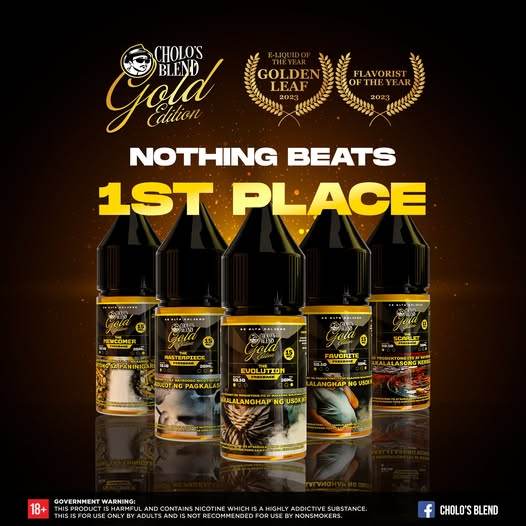 Cholos Blend Gold Edition Salt Nic E-Juice – 30ml (25MG) - Vape King