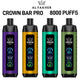 AL FHAKER-Crown Bar Pro (8000 Puffs) Dubai Vape King.