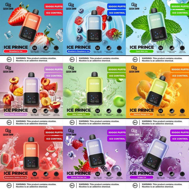 Geekbar Ice PRINCE 50K Disposable Vape – Ice Control - Vape King