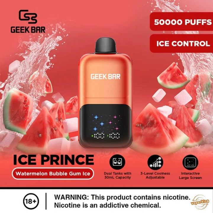 Geekbar Ice PRINCE 50K Disposable Vape – Ice Control - Vape King