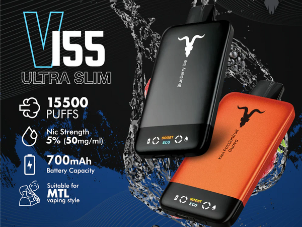 IGNITE V155 Ultra Slim 15,500 Puffs Disposable Vape – 5% Nicotine