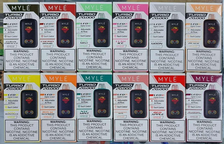MYLE TURBO DISPOSABLE DEVICE 20,000 PUFFS - Dubai Vape King