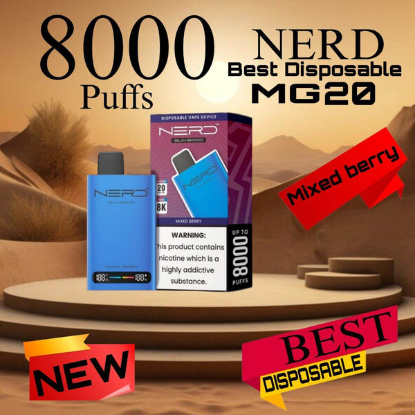 Nerd Slim 8000 Puffs Disposable Vape - Vape King