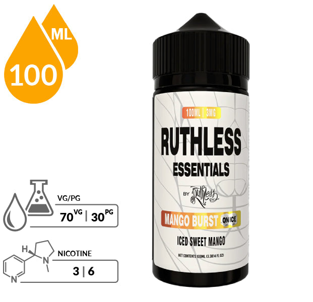 RUTHLESS ESSENTIALS ON ICE E-JUICE 100ML/3MG