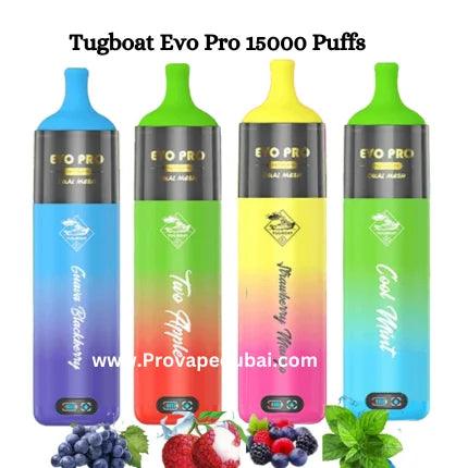 TUGBOAT Evo Pro Disposable Device(15000 Puffs) - Dubai Vape King