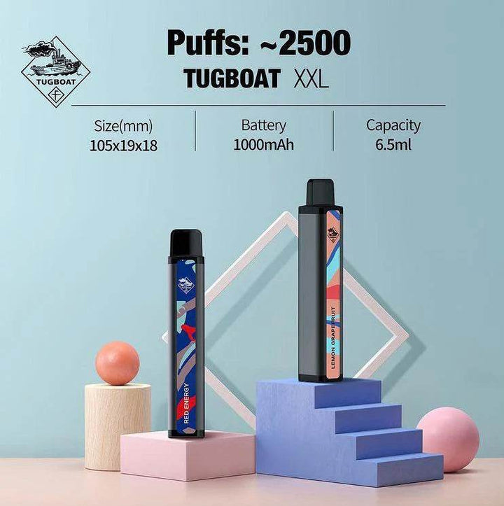TUGBOAT XXL Disposable Vape – 2500 Puffs (5% Nicotine) - Vape King