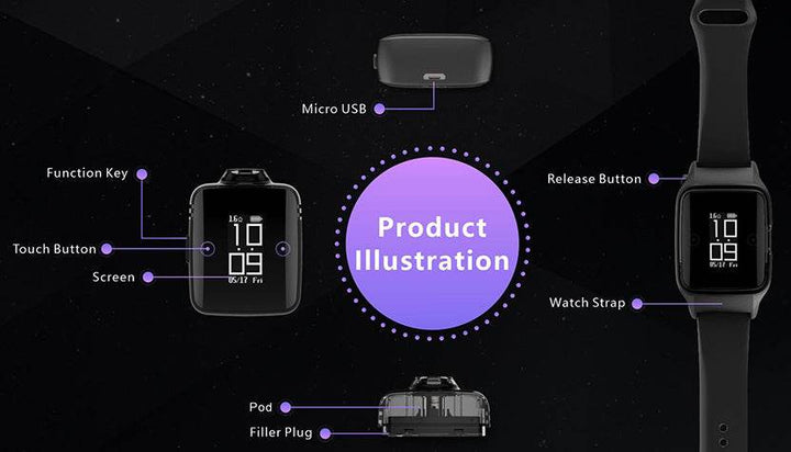 Uwell Amulet Watch Pod System – 370mAh - Vape King