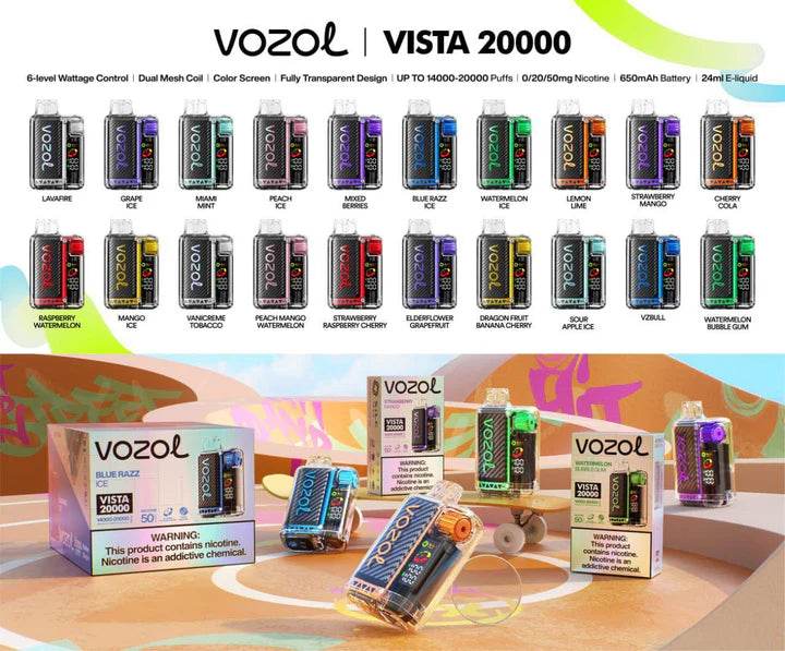 Vozol Vista 20000 Puffs Disposable Vape - Vape King