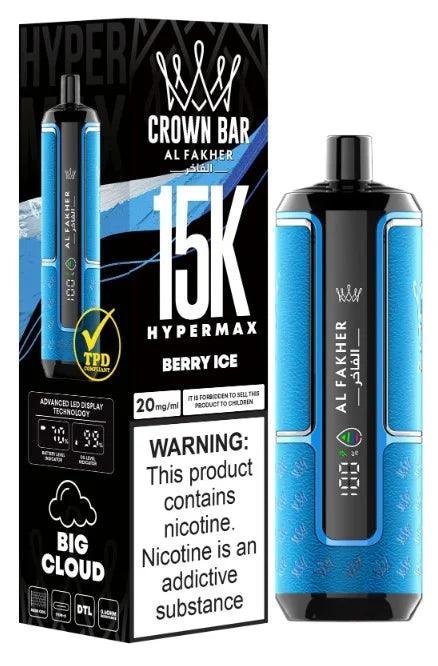 AL FHAKER- CROWN BAR Hypermax Disposable Device (15000 Puffs) - Dubai Vape King