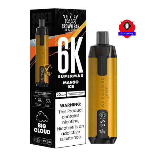 Al Fakher Crown Bar Supermax 6000 Puffs Disposable Vape - Dubai Vape King