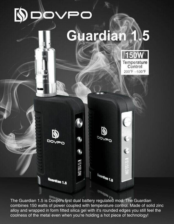 DOVPO Guardian 1.5 150W Temp‑Control Box Mod - Vape King