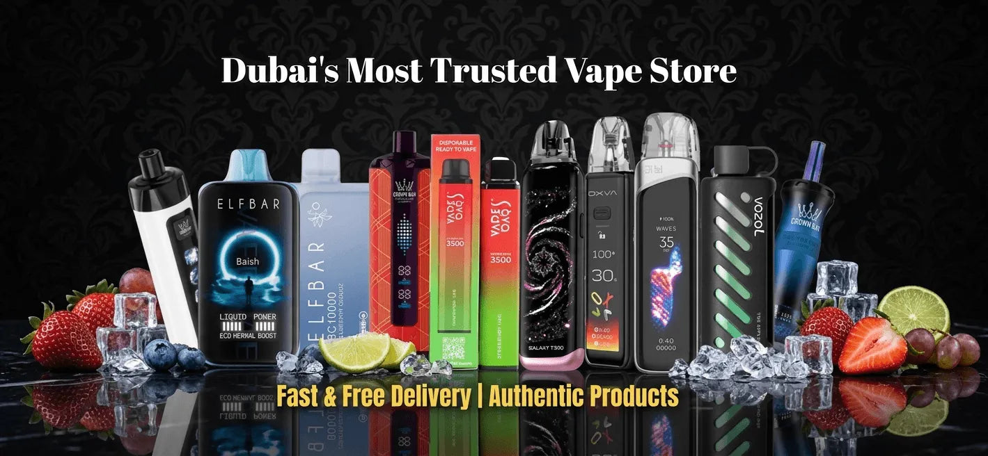Dubai Vape King Website Hero Banner in UAE