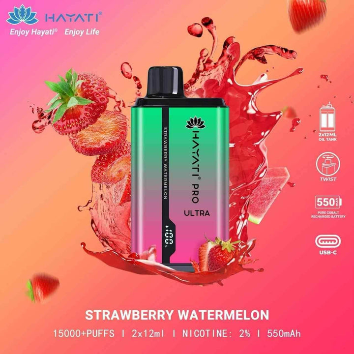 HAYATI Pro Ultra 15000 Puffs Disposable Vape Device Dubai Vape King HAYATI Pro Ultra 15000 Puffs Disposable Vape Device Dubai Vape King