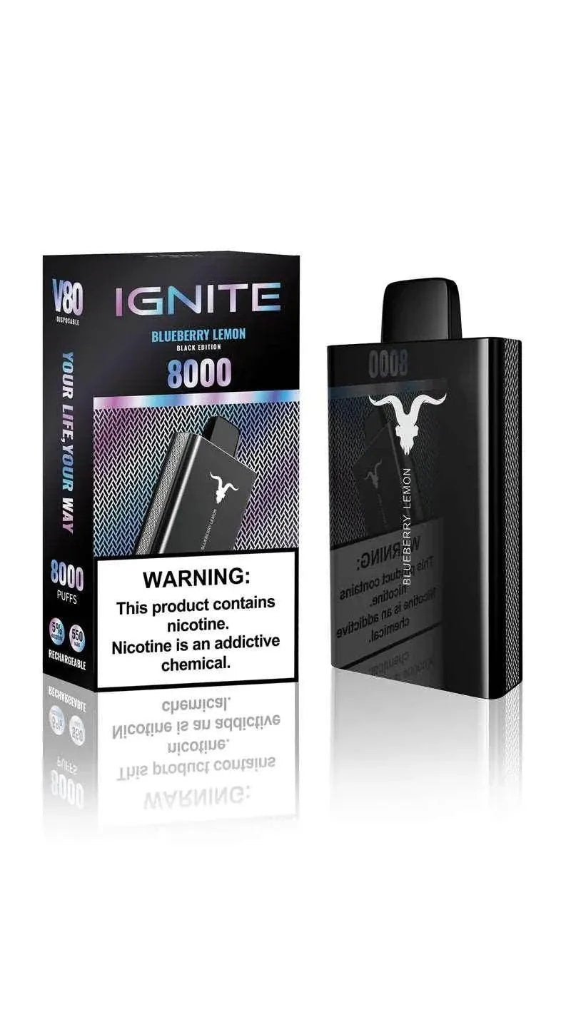 ignite vape 8000 puffs ignite Disposable (8000 puffs) blueberry lemon main image 0