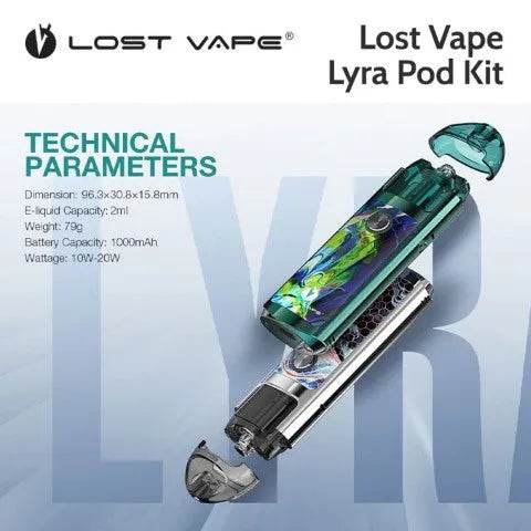 Lost Vape Lyra Pod Kit – 1000 mAh - Vape King