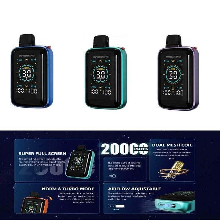 Maskking Vimaxi 20000 Puffs Disposable Vape UAE| 0mg Nicotine Dubai Vape King Maskking Vimaxi 20000 Puffs Disposable Vape UAE| 0mg Nicotine Dubai Vape King