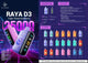 ELFBAR Raya D3 Disposable Device(25000 Puffs) Dubai Vape King.