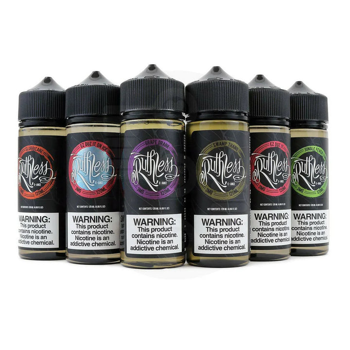 RUTHLESS EJUICE 120ML/3MG&6MG RUTHLESS JUICE