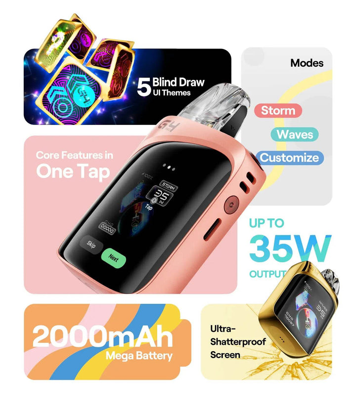 Uwell Caliburn G4 Pro Koko Kit – 2000mAh 35W Pod System - Vape King