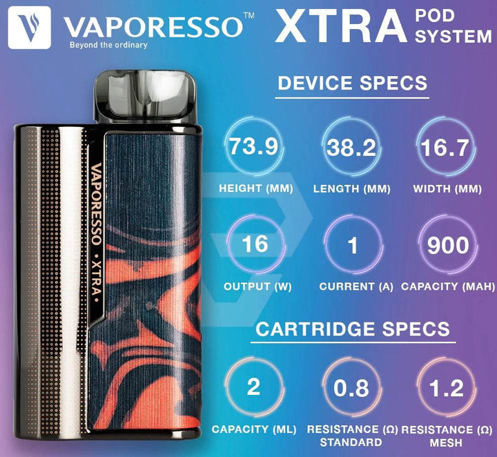 VAPORESSO XTRA 16W POD SYSTEM - Vape King