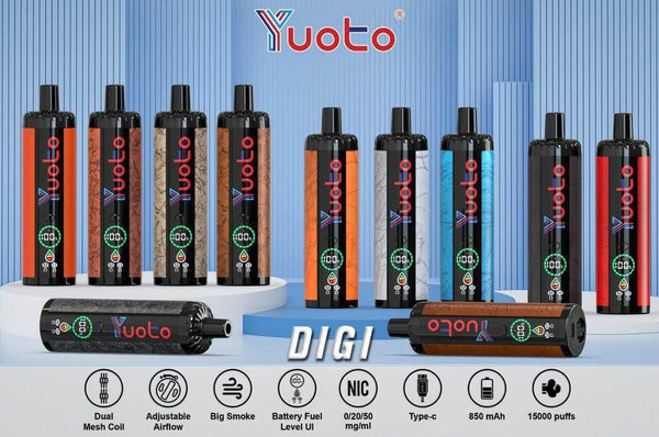 YUOTO DIGI 15000 PUFFS DISPOSABLE DEVICE - Dubai Vape King