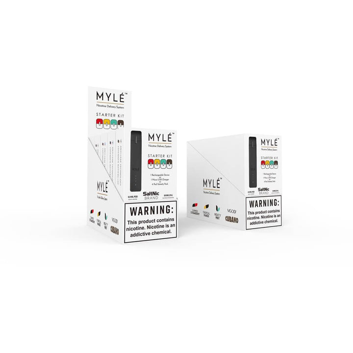 MYLE Starter Kit Midnight Black w 4Pods - Dubai Vape King