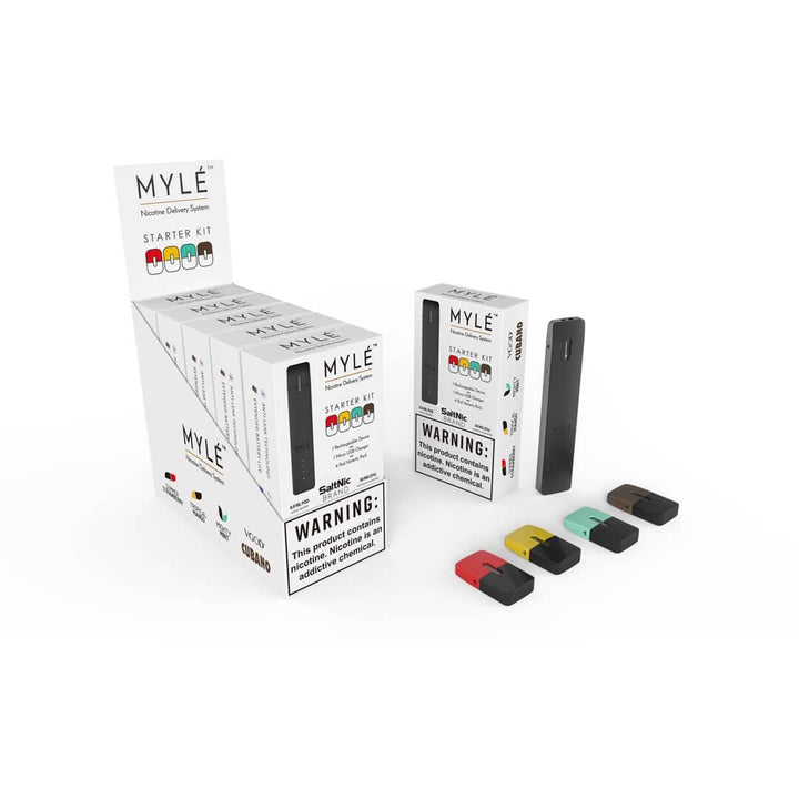 MYLE Starter Kit Midnight Black w 4Pods - Dubai Vape King