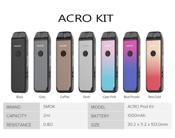 SMOK ACRO KIT 25W POD SYSTEM - Dubai Vape King